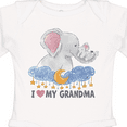 thumbnail image 4 of Inktastic I Love My Grandma Elephant Family Boys or Girls Long Sleeve Baby Bodysuit, 4 of 5