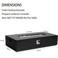 thumbnail image 5 of NAGA BAHNA 56'' Patio Terrazzo Fire Pit Table,50,000 BTU Outdoor Rectangle Fire Table with Cover, 5 of 6