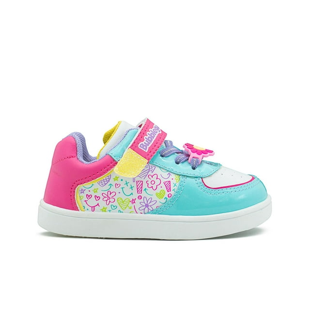 Tenis Bubble Gummers Tiny Niña Ajuste Velcro Fiusha/Menta fucsia 16