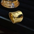 thumbnail image 5 of BAYAIXZ Ring Women Gold Plated Rings for Women Vintage Thick Stainless Steel Thumb Rings for Men Wide Band Ring In Size 6 To 8 Women's Rings Wedding Ring Ring Womens (Gold,7), 5 of 5