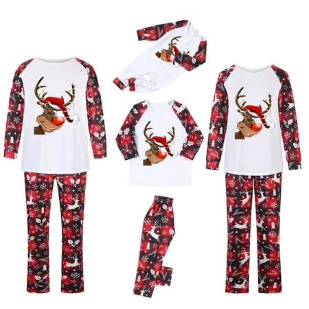 

Christmas Pajamas for Family Clearance Christmas Family Pajamas Matching Sets Classic Plaid Xmas Deer Sleepwear for Family Mens Womens Christmas Pajamas Clearance Cheap