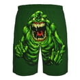 thumbnail image 6 of Ghostbusters Green Men's Beach Shorts Swim Trunks Casual Quick Dry Board Shorts Swimwear with Mesh Lined and Pockets, 6 of 8