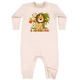 thumbnail image 2 of Inktastic Cute Lion 1st Birthday Baby Fleece Romper, 2 of 4