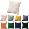 thumbnail image 1 of Flmtop 1PC Flannel Pillow Covers Boho Striped Throw Pillowcases with Hidden Zipper Comfortable and Soft Pillowcase Well-Made Pillowslip for Sofa Pillow Cover Decor, 1 of 10