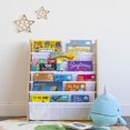 thumbnail image 5 of Humble Crew Kids Journey Supersized Book Rack Storage Bookshelf, 6 Tiers, Natural/White, 5 of 5