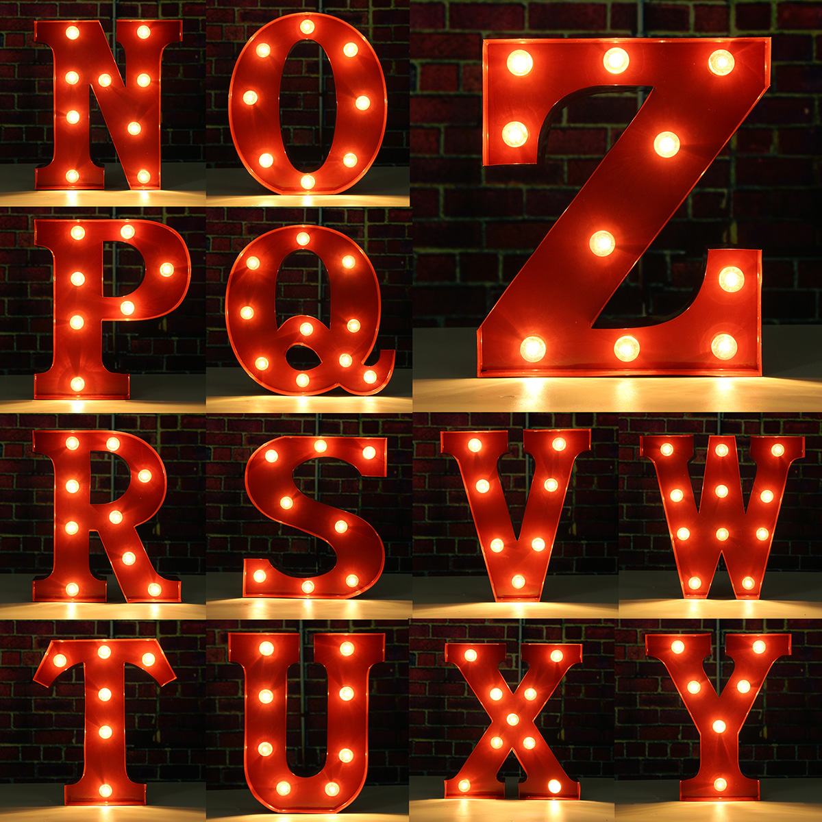 Antique Lighted Letter Signs