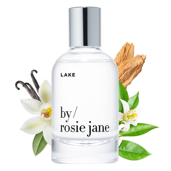 By Rosie Jane Eau De Parfum Spray (Lake) - Perfume limpio para mujer - Bruma corporal no tóxica con notas de vainilla, limón de lago y cedro suave - Sin parabenos, sulfatos ni ftalatos (50 ml)