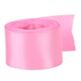 thumbnail image 1 of Rollo de cinta de raso de doble cara, 5 m/16,4 pies de largo, 38 mm/1,5 pulgadas de ancho, cinta de papel de regalo de poliéster para manualidades, adornos para el cabello, color rojo rosa, 1 of 14