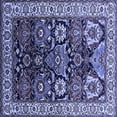 thumbnail image 1 of Ahgly Company Machine Washable Indoor Square Oriental Blue Industrial Area Rugs, 7' Square, 1 of 4