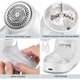 thumbnail image 2 of Zshan Anti-Pilling Shaver, Portable USB Rechargeable Anti-Pilling Clothes Shaver, Fabric Sweater Wool Textile Trimmer for Sweaters/Clothes/Curtains/Carpets, 2* Replacement Blade, 2 of 5