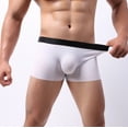 thumbnail image 3 of Mens Underwear Fashionable Boxer Pants Ice Silk Seamless Breathable Comfortable Underwear, 3 of 7