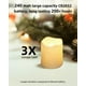 thumbnail image 4 of Velas votivas sin llama SHYMERY, paquete de 24, más de 200 horas, color blanco cálido, 4 of 9