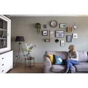 STAS Cliprail Pro Picture Hanging System Set White - Covers 9.84 ft of Wall Space - Heavy Duty Picture Rail & Art Hanging Gallery Kit Without Nails - for Home or Museum Includes 4 Hooks & Cords