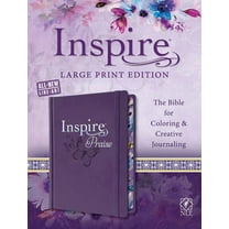 Inspire Praise Bible Large Print NLT: The Bible for Coloring & Creative Journaling, (Hardcover)