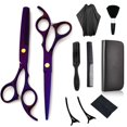 thumbnail image 1 of OUSITAID Hair Cutting Scissors，10 Pcs Hair Scissors Professional with Thinning Scissors  Comb  Cape and Cli, 1 of 5