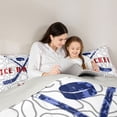 thumbnail image 5 of Castle Fairy Teens Ice Hockey Full Size Comforter Sets,Abstract Geometric Bedding Sets, 5 of 8