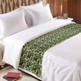 thumbnail image 3 of Spring Flowers Bed Runner for Twin Size Bed, Hummingbird Butterflies Yellow Green Flower Soft Bedding Scarf Bedding Protector Slipcover Sofa Throw for Bedroom Hotel Guesthouse, 3 of 8