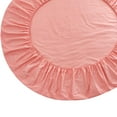 thumbnail image 4 of GROWTH TANK Drap-Housse Rond en Coton Uni Couvre-Lit Pamplemousse Rose, 4 of 9