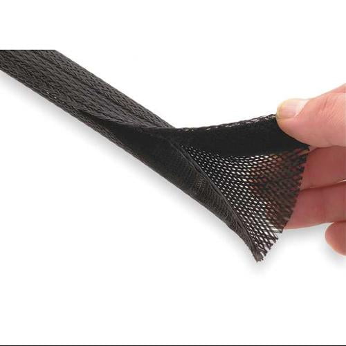 TECHFLEX FWN1.25BK25 Sleeving,1.250 In.,25 ft.,Black