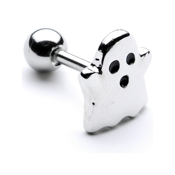 Body Candy 16G Womens 316L Stainless Steel Spooky Ghost Cartilage Earring Helix Tragus Jewelry 1/4"