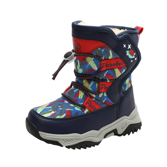 FhsagQ Boots Kids Hiking Boots Size 3 Boys Children Boots Snow Boots Girls Boys Outdoor Boots Non Warm Boots Snow Boots Kids Hiking Boots Girls Kids Hiking Boots Size 3 Dark Blue 38