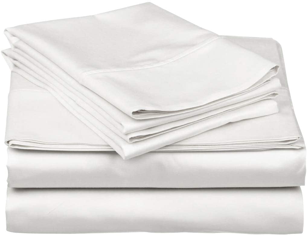 400 Thread Count 100/% Cotton Bed Linen White King Size Flat Sheet Skippys Pure Egyptian Cotton Bedding