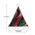 thumbnail image 3 of Balery Red Viper Jungle Intensity Pattern Santa Hat Christmas Hat Funny Christmas Hat Christmas Knitted Beanie Hat For Men Women Adult, 3 of 6