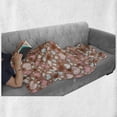 thumbnail image 5 of Love Soft Flannel Fleece Throw Blanket, Valentine Love with Colorful Hearts Birthday Creative Marriage Art, Cozy Plush for Indoor and Outdoor Use, 50" x 70", Pale Brown Pink Blue, by Ambesonne, 5 of 5