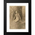 thumbnail image 2 of Odilon Redon 11x14 Black Modern Framed Museum Art Print Titled - The Young Dreamy (circa 1870-1875), 2 of 5