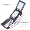 thumbnail image 3 of Cartera de Cuero Trifold para Hombre con Bloqueo RFID y 2 Ventanas para Identificación, 2 Compartimentos para Efectivo, 6-8 Ranuras para Tarjetas, 2-3 Ranuras Interiores, Cartera de Gran Capacidad, 3 of 6
