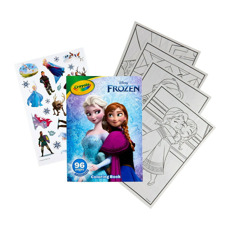 Crayola Frozen 2 Coloring Book with Stickers, 96 Pages, Gift for Kids