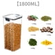 thumbnail image 5 of Xihbxyly Tarro para Almacenar Granos Diversos, Recipiente Hermético para Alimentos, Diseño Transparente, Apilable y Compacto, Organizador de Cocina, Opciones de Varios Tamaños, Capacidad de 460 Ml a, 5 of 5