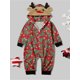 thumbnail image 3 of Conjunto de pijama navideño a juego familiar Fiomva para mujer, bebé y niño, ropa de dormir con diseño de ciervo, 3 of 8