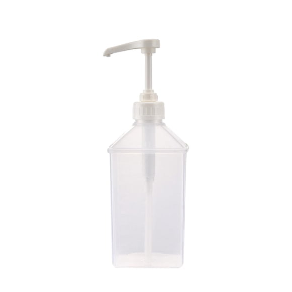 Binwennn Mugs Glass And Coffee Mug Wall Rack War Is over Mug Kekafu Syrup Dispenser Useful 1100ml Function Liquid Hand Pressure Quantitative Syrup Bottle