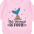 thumbnail image 3 of Inktastic 4th Birthday Mermaid Tail Girls Toddler Sweatshirt, 3 of 4