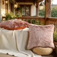 thumbnail image 2 of Home Soft Things Heavy Faux Fur Pillow Covers - 2 Pcs - Burnt Orange - 20"x20", 2 of 6