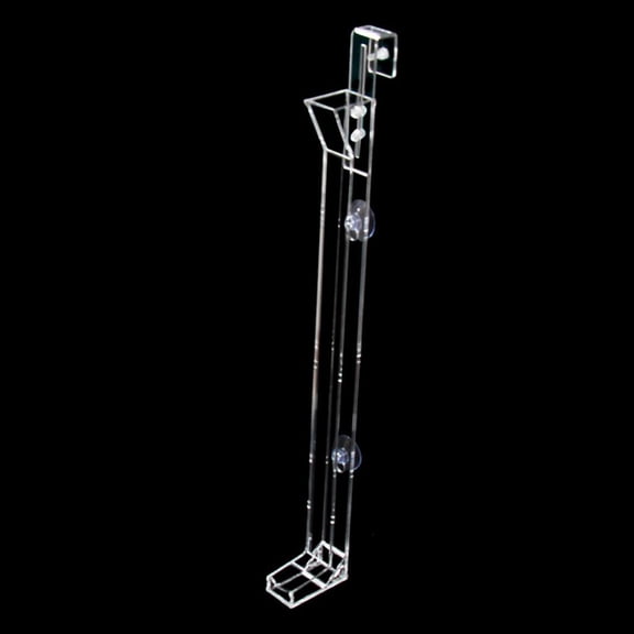 Transparent Feeding Food Feeder Fish Tank With Tube And Suction Cups M