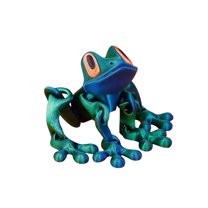 Minbee Articulated 3D Printed Frog Magnet – 8.2" Funny Refrigerator Magnet for Locker, Car, Office, or Home Decoration