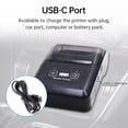 thumbnail image 4 of Bisofice Label printer,Printer 2 Inch Receipt Bill Ticket Bill Ticket Printer With Ios Android Print Paper Compatible Bt+usb Receipt Bill Paper Compatible With Compatible With Ios With 57mm Print, 4 of 7