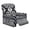 Black White Geometric Pattern, variant on HELLHERO Pink Marble Pattern Recliner Slipcovers with with Pocket, 4 Pieces Chair Cover with Brushed Soft Recliner Chair Slipcover for Kids Pet Single Seat Recliner Couch Lounger