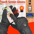 thumbnail image 5 of Rosnek Winter Gloves for Men Women, Battery Heated Gloves Waterproof for Sports Outdoor Skiing Climbing Hiking Winter Handwarmer, 5 of 9