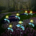 thumbnail image 4 of Solar Outdoor Garden Lighting Solution for Hydrangea-Style Decorative Ground Inserted Light Flower Spotlight for Yard Visualization and Wind-Swayed Swaying Garden, 4 of 5