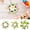 A, variant on CoreLiving Artificial Foliage Berry and Egg Wreath for Candle Holder Mini Wreath for Spring Easter Decorations for Home Kitchen Table Centerpiece Taper Pillar Candle Rings