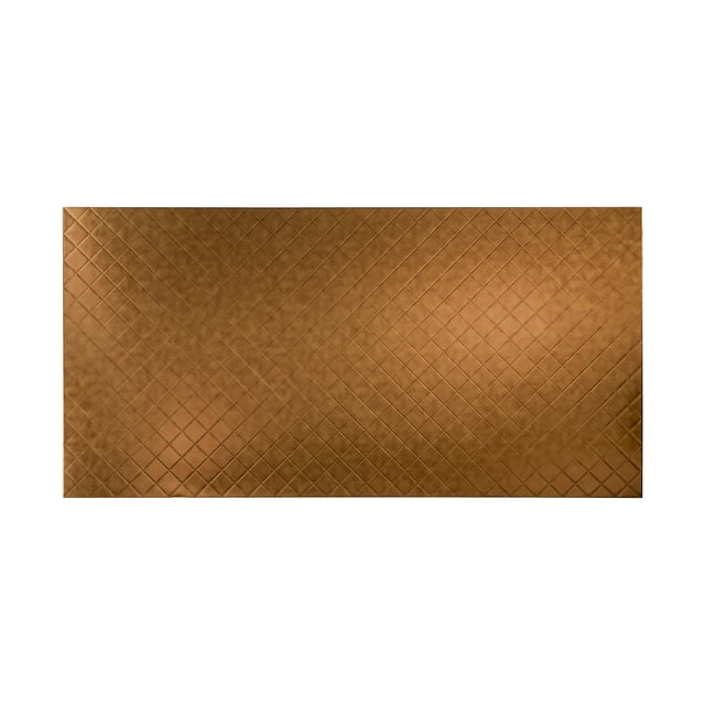 FASÄDE Easy Installation Quilted Antique Bronze Wall Panel (4' x 8' Panel)