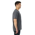 thumbnail image 2 of Fruit Of The Loom Mens HD Cotton Short Sleeve V-Neck T-Shirt, M, Black Heather, 2 of 4