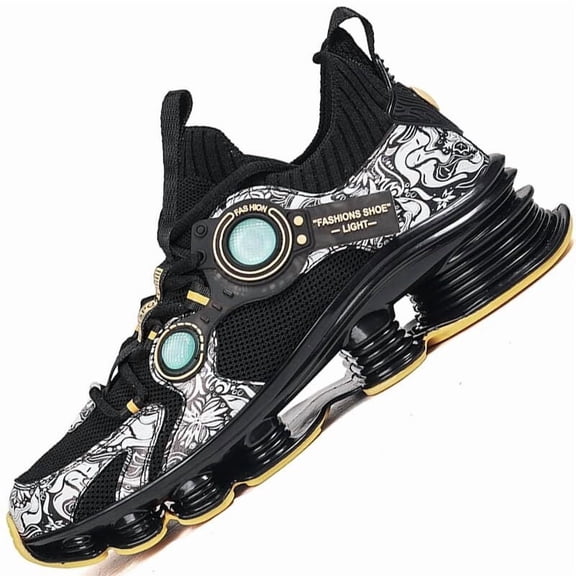 Men's Basketball Sneakers Breathable Durable Cushioned Grip Shoes for Training and Casual
