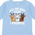 thumbnail image 4 of Inktastic Just One More Goat I Promise Boys or Girls Long Sleeve Toddler T-Shirt, 4 of 5
