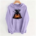 thumbnail image 4 of Ynynloco Women’s Loose Casual Pullover Shirt Tops, Halloween Round Neck Long Sleeve Hoodies Sweatshirt for Women, 4 of 5