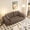 Brown, variant on Holaki 3-in-1 Convertible Loveseat Foam Sofa Bed, 78.7" Oversized Floor Sleeper Couch with 4 Pillows & Armrests, Grey
