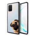 thumbnail image 1 of FINCIBO Slim TPU Bumper + Clear Hard Back Cover for Samsung Galaxy S10 Lite 6.7" 2020, Pug Puppy Dog Look For You, 1 of 6